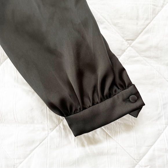 IEENA FOR MAC DUGGAL Evening Ruched Plunging Neck Jumpsuit Black 12 NWOT NEW - Picture 5 of 10